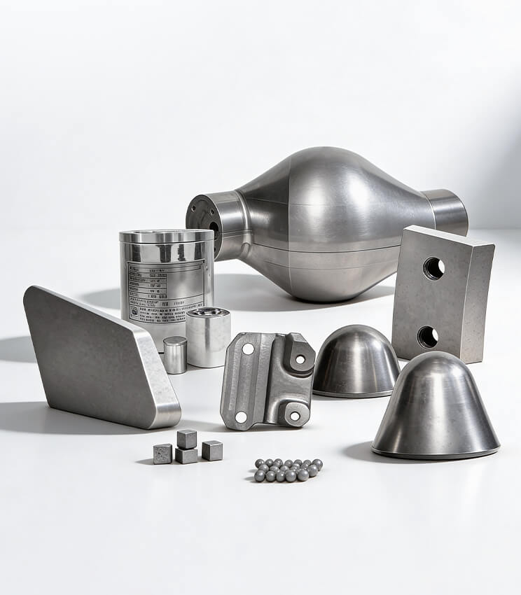 Tungsten heavy alloy components